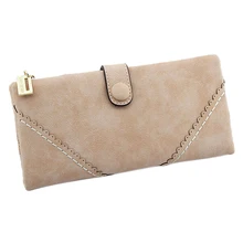 Wholesale10pcs*Long Women Wallet Messenger bags Handbag Retro Dull Polish Purse Multifunctional-pink