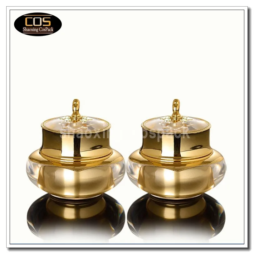 JA201-15g gold acrylic jar1