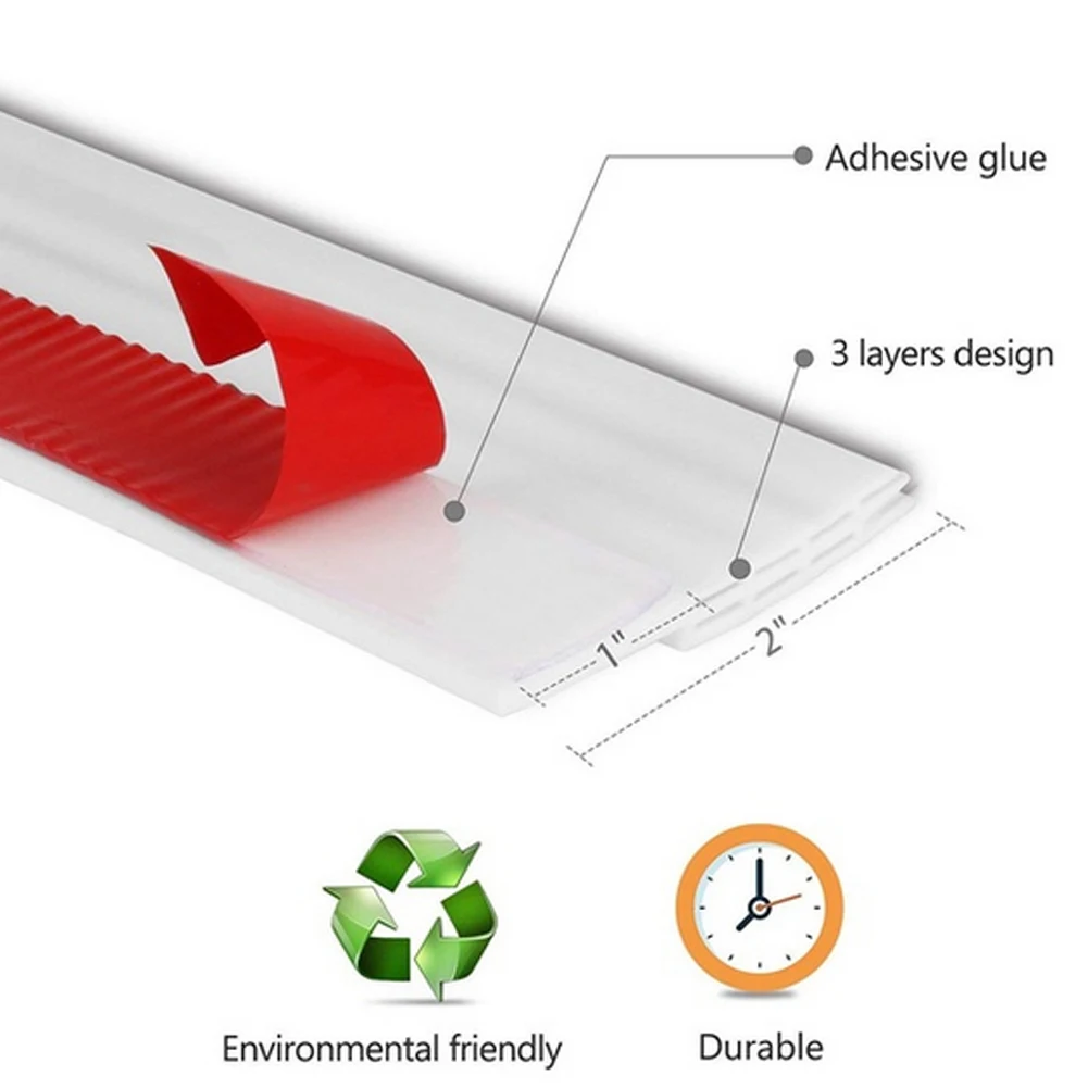 1 шт., наклейка на дверь, силиконовое нижнее уплотнение, прокладка для зачистки от погодных условий, блокировщик, звукоизоляционная Защита от ошибок 5x0,5x100 см