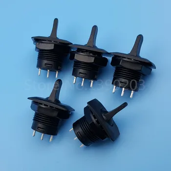 

5Pcs SCI R13-402I 3Pin Momentary MOM-OFF-MOM 3Position SPDT Round Toggle Switch