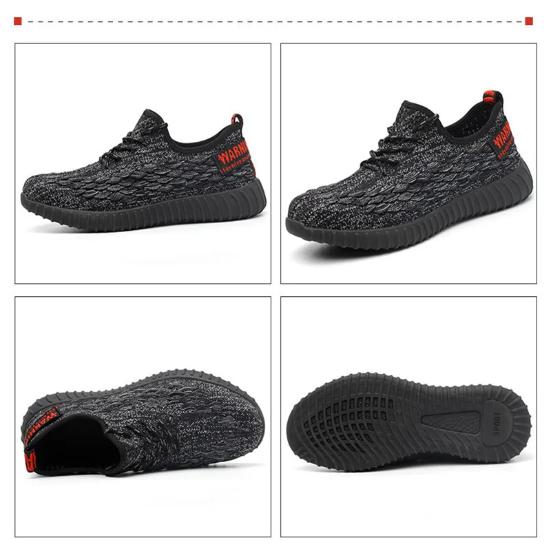 Новая выставочная дышащая защитная обувь; мужские легкие летние сандалии для пирсинга; тонкие сетчатые кроссовки; Размеры 35-48