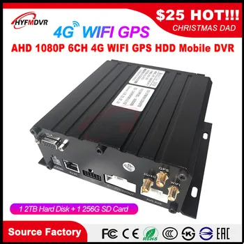 

Direct sales spot AHD 720P megapixel audio and video 6 channel 4G GPS WIFI mobile DVR off-road vehicle / private car / coach