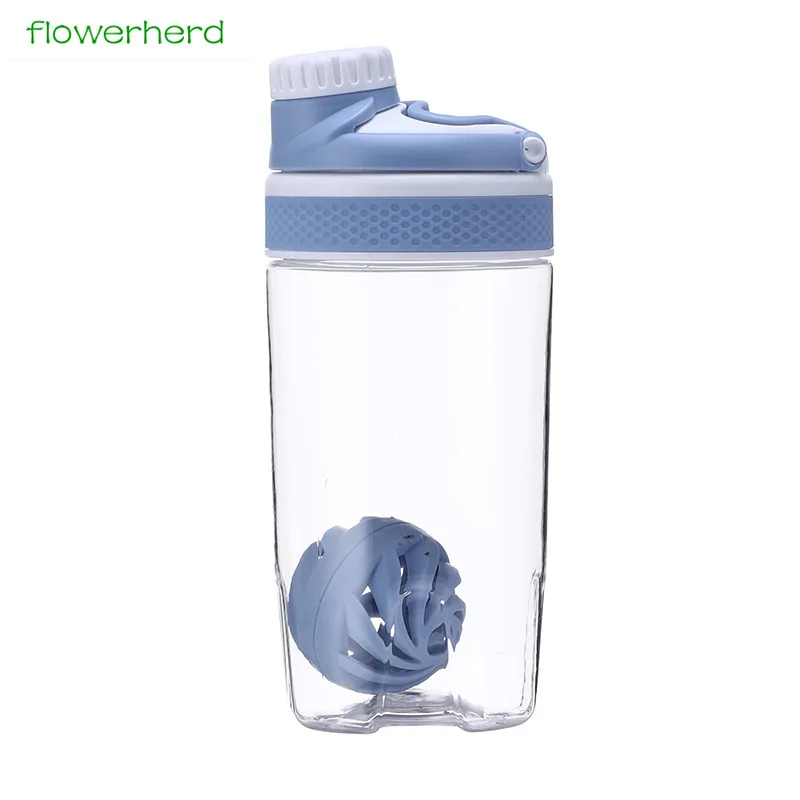 550 مللي/700 مللي مسحوق بروتين هزة الماء زجاجة المحمولة الحركة خفقت الكرة خلاط كوب Bpa الحرة البلاستيك للرياضة 20 oz/25 oz