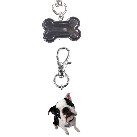Цельнокроеное платье собака id тегов кость Форма Pet Подвеска Симпатичные Металл собак Pet Tag Лидер продаж