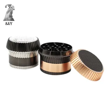 

SY Portable Mini 4 Layers Zinc Alloy Metal Grinder Herb Spice Smoking Crusher Hookah Pipe Tobacco Grinder Smoking Accessories