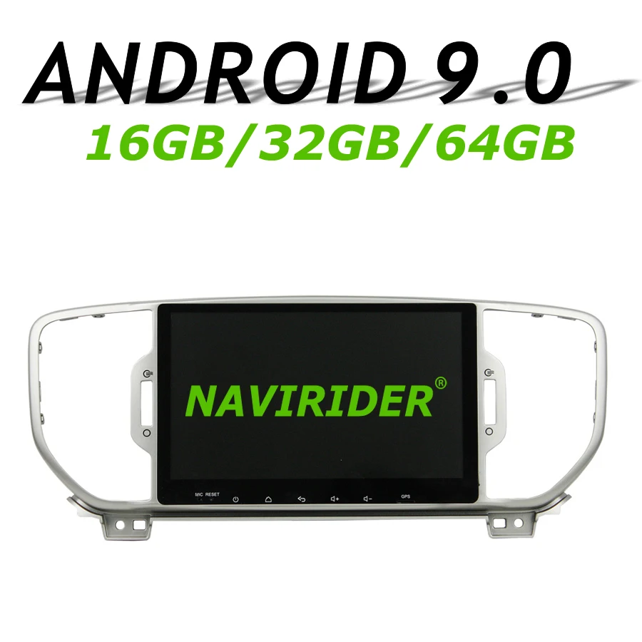 

High configuration Octa Core Android 9.0 Car GPS For KIA Sportage 2016-2017 navigation Car Radio bluetooth 64GB large memory