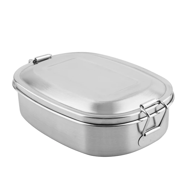 Stainless Steel 3 Compartment Lunch Box, 500 mL