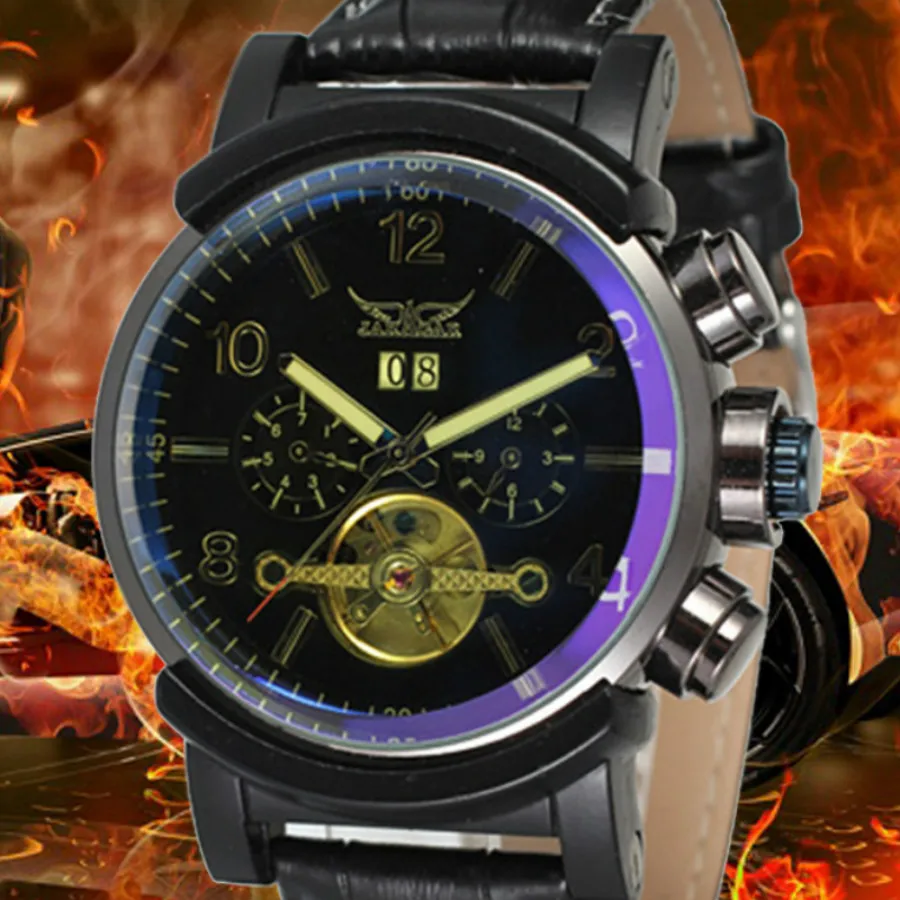 

Montre Homme Luxury Jaragar Watch Men Tourbillon Automatic Mechanical Watches Multifunction Men Watch