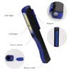 1*COB LED+1*LED Flashlight Work Light Strong Magnetic Rotation Hook Pen Flashlight 2 Modes Mini Light Lamp Torch Camping Working ► Photo 3/6