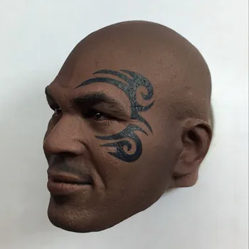 

1/6 Scale Fighting Champion Fierce Cool Tattoo Tyson Head Carving Sculpt Male Version Model Headplay for 12" Action Figure Body