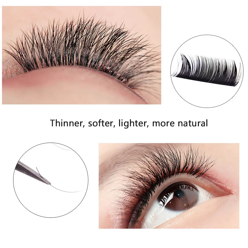 

OSHIONER False Eyelash Protein Silk Dense Line 0.10 Plant Soft Natural Long Eyelashes Individual Eyelash Extension Makeup Tool