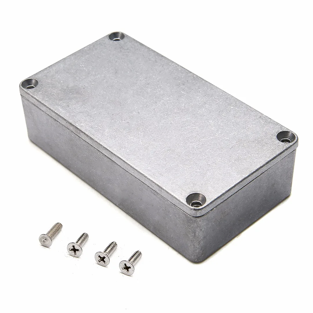 Silver Aluminium Enclosure Electronic Diecast Stompbox Project Box Sizes 1590A 92x38x31mm/1590B 112x60x31mm/1590BB 120x95x35mm