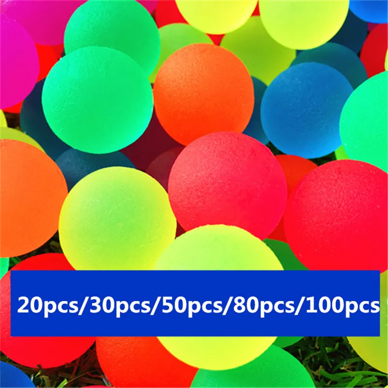 25 мм матовый цветной прыгающий мяч, детский резиновый мяч, надувные игрушки 20шт/30 шт/50 шт/80 шт/100 шт