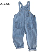 DZIECKO Детские комбинезоны джинсы для маленьких девочек Лето регулируемые ремни комбинезон Детские комбинезоны одежда детские комбинезоны для девочек