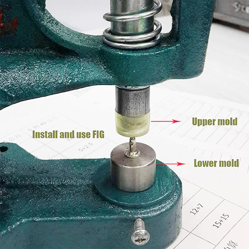 Станок для изготовления ботинок, устройство для ручного нажатия кнопок. Зубец защелки производитель. Инструмент для установки кнопок. Металлические формы для заклепок