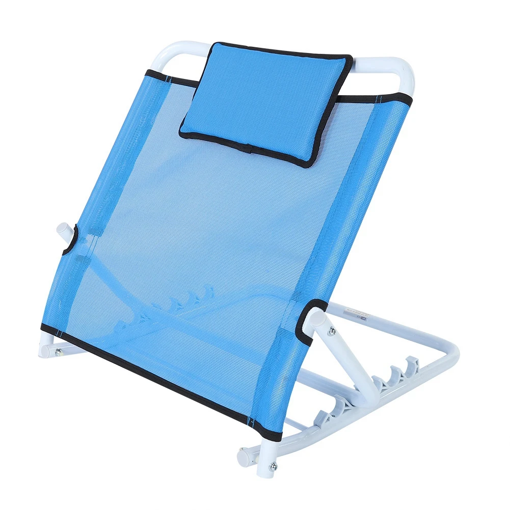

Comfortable Folding Adjustable Thicken Steel Backrest Stainless steel Home Bed Support Back Rest Adjustable 5 Levels