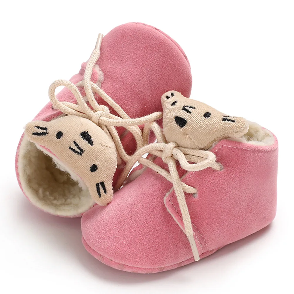Новинка; обувь для маленьких мальчиков и девочек; милые парусиновые кроссовки с рисунком медведя; нескользящая Мягкая подошва; обувь для