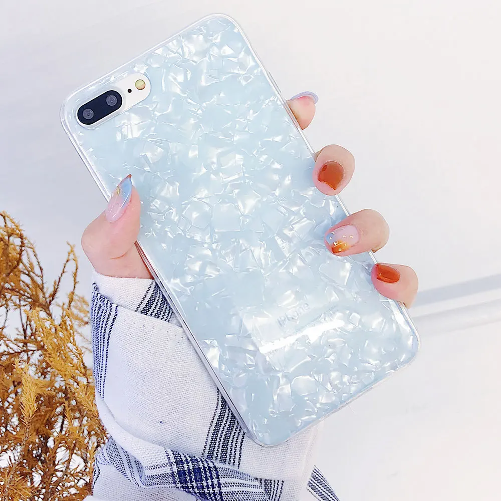Portefeuille For iPhone X Case Shell Silicone Glitter Protective Phone Case Cover For iPhone 7 Plus 8 6 6S 10 Coque Accessories (3)