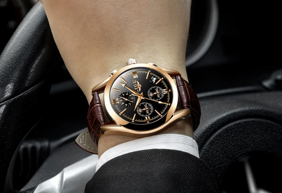 LIGE мужские часы Топ бренд класса люкс полностью стальные часы мужские спортивные кварцевые часы мужские повседневные Бизнес водонепроницаемые часы Relogio Masculino