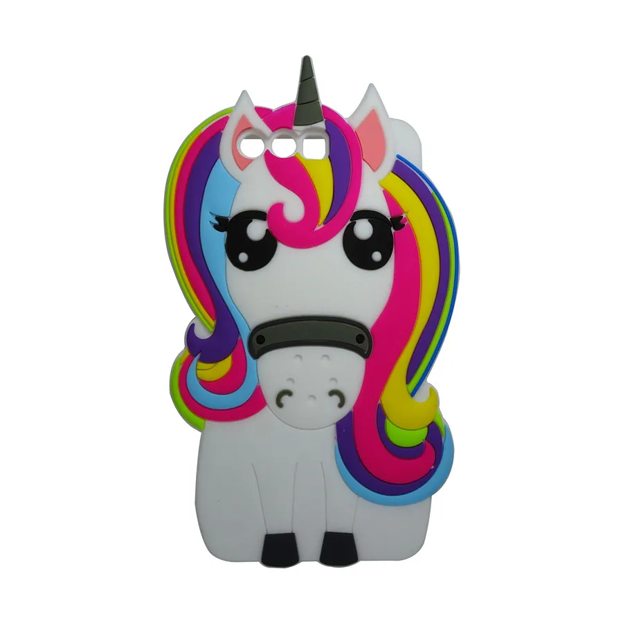 Cute 3D Cartoon Colored Unicorn Case For Huawei P10 Soft Silicone Phone Cover huawei Lite Fundas Capa |