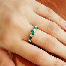 AFJ 2017 Charm Fashion Rings Wholesale Cute Vintage Crystal Ring For Women Fancy Jewelry Retro Feel