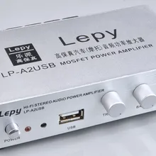 Lepy A2USB, украшенное мозаикой из драгоценных камней, 12V 2A Мощность HDMI DVI Переходник HDMI DVI и дистанционное Управление 2*20 Вт Hi-Fi мини цифровой аудио стерео дома автомобильный усилитель