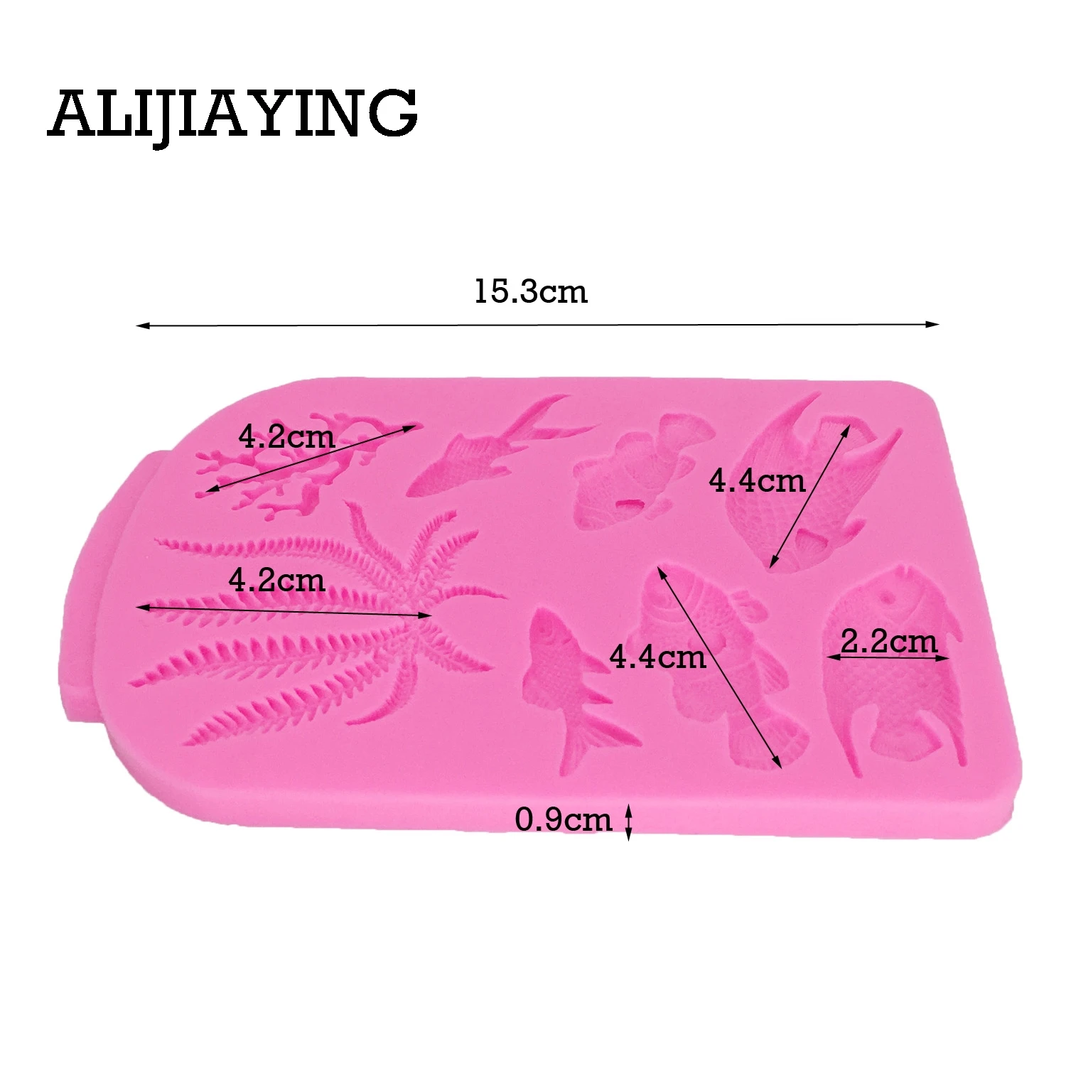 M1366 рыб водоросли торт декоративные инструменты силиконовая форма для выпечки тортов с помадной начинкой шоколад кондитерское искусство формы для пирожных сделай сам