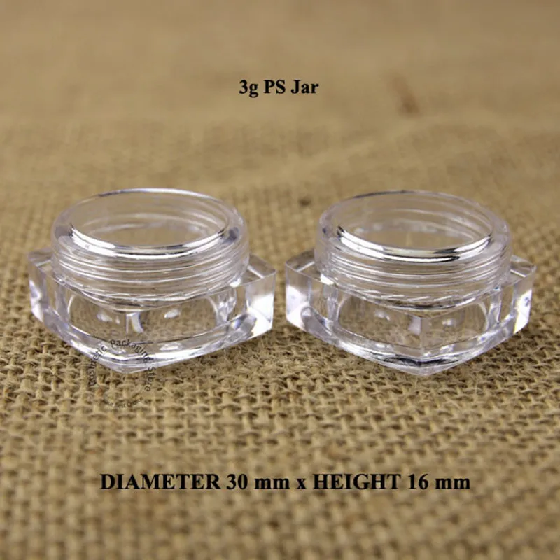 100 قطعة عالية الجودة 3g غرام فارغة التجميل الجرار دقيق التجميل حاويات 3 مللي البسيطة علبة عينة PS جرار مع أغطية زجاجات الكريمة 100 قطعة عالية الجودة 3g غرام فارغة التجميل الجرار دقيق التجميل حاويات 3 مللي البسيطة علبة عينة PS جرار مع أغطية زجاجات الكريمة