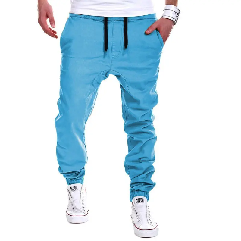 رجل هارين السراويل الربيع الخريف عارضة Sweatpants الهيب هوب الشارع الشهير السراويل الذكور مرونة الخصر المسار ركض الرجال السراويل MY050
