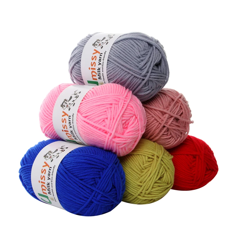 Buy 10pcs Milk Cotton Knitting Yarn Soft Warm Baby