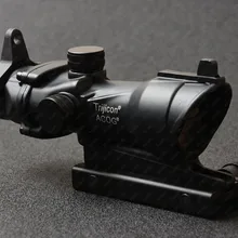 Tactical trijicon оптическим style 4x32 прицел с 20 мм Пикатинни спереди и сзади достопримечательности Охота Стрельба M2833