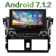 8” Android 7.1 Quad Core 2GB RAM 4G SWC Wifi Multimedia Car DVD Player Stereo Radio GPS Navi Screen for Toyota Yaris 2014 2015