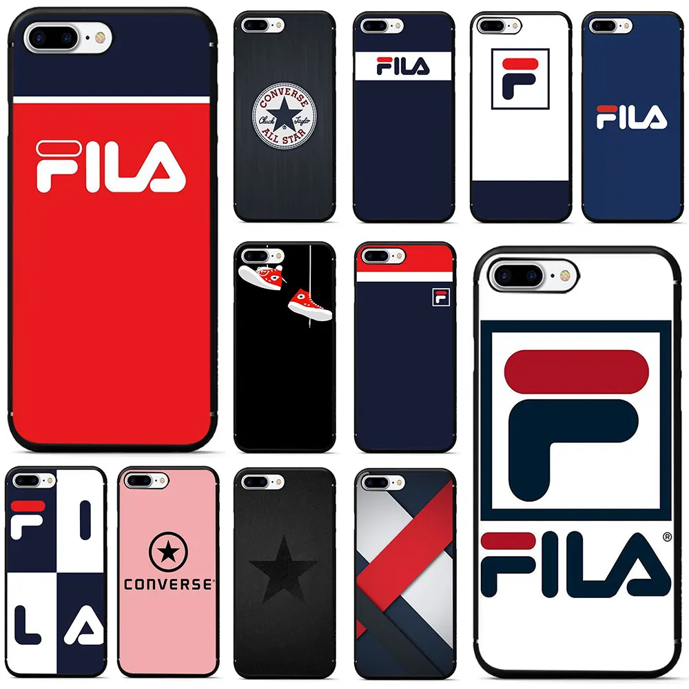 

Fila Logo Soft TPU Phone Case for iPhone 5 5s 6 6s 7 8 Plus X XR XS MAX