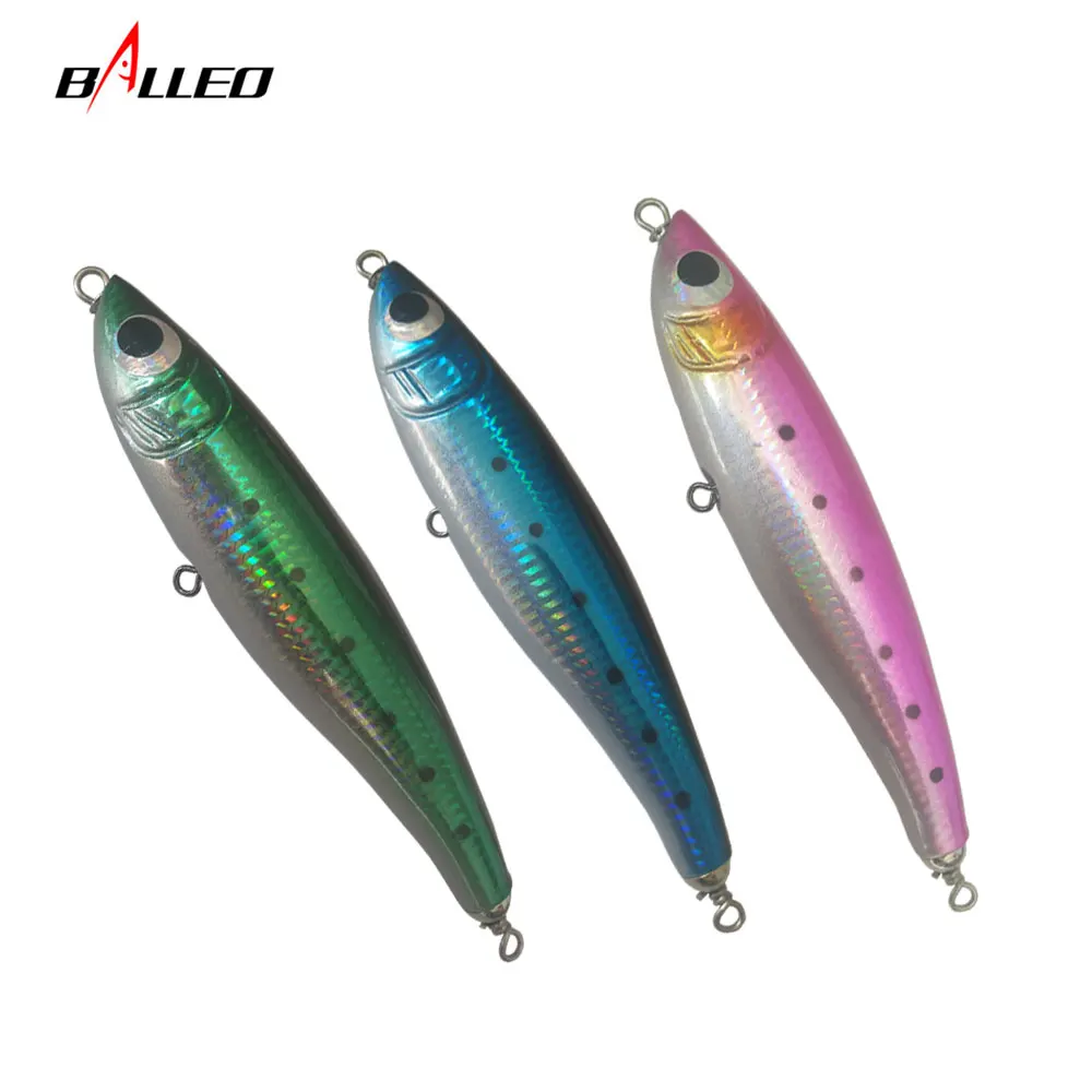 Balleo 1 шт. глубоководных из цельного дерева карандаш рыболовные lure72g 19 см полная