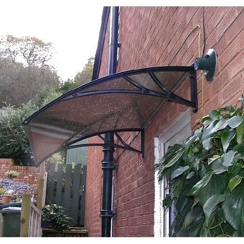 

DS100120,depth 1000mm,width 1200mm,free shipping aluminum bracket door awning,block sun bronze sheet door awning