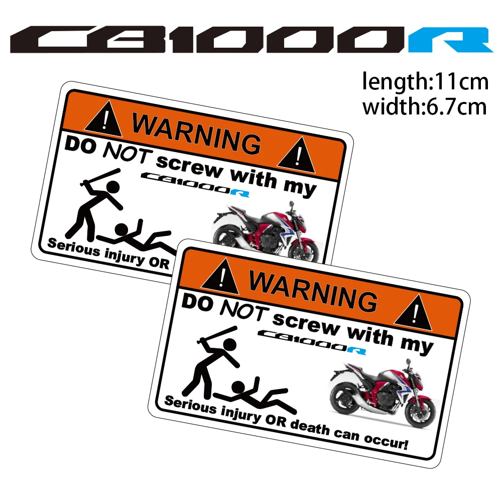

KODASKIN Motorcycle Cheap Creative Warning Sticker Decal for Honda CB1000R