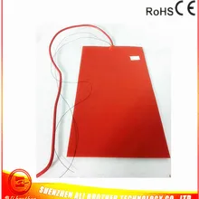 500*300*1,5 мм 3d принтер с подогревом кровать силиконовый резиновый нагреватель 240 В 1000 Вт клей 1 лицо 100 к термистор 1000 мм свинцовый провод от короткого