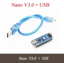 Nano 3.0 controller compatible with nano CH340 USB driver has welding pin with USB cable for Arduino NANO V3.0