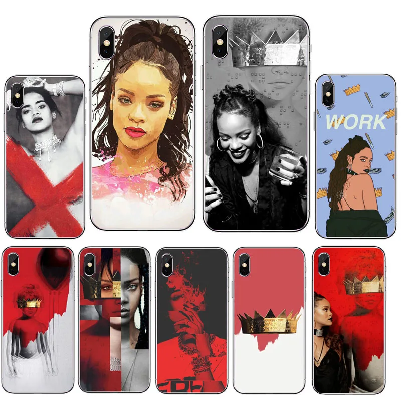Чехлы для телефонов Rihanna жесткий пластиковый чехол Iphone8Plus 8 7Plus 7 6SPlus6 5S SE X Capinha