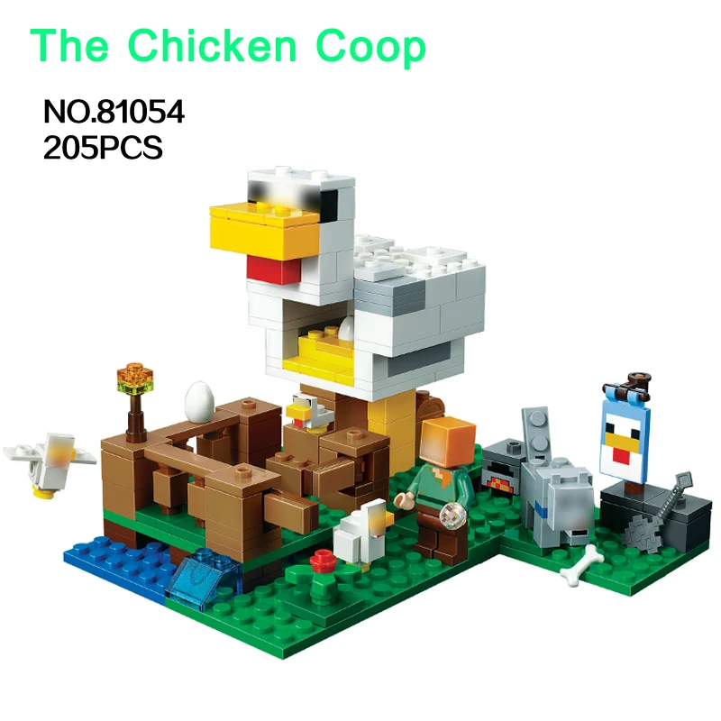 

NEW My World 205pcs Building Blocks 21140 Compatible LegoeINGlys Figures Bricks Set DIY Toys for Children Gifts