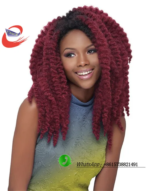 .com : Buy Afro Kinky Marley Crochet Braids Hair Extensions crochet ...