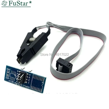 

SOIC8 SOP8 DIP8 Format Flash Chip IC Test Clips Socket Adpter BIOS 24 25 93 USB Programmer Programable TL866CS TL866A Crocodile