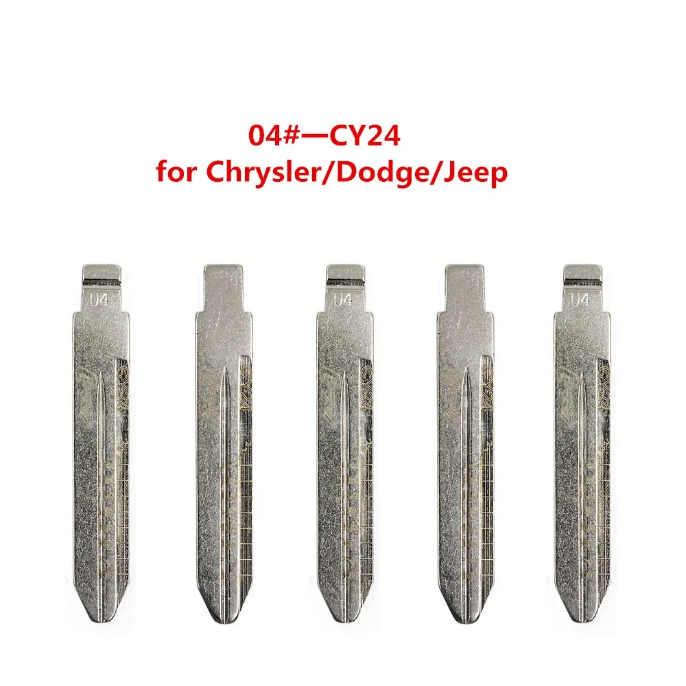 

SCOONN 10pcs scale mark key blade NO.04 CY24 locksmith traning tools Car Key Blade for Chrysler/300C/Cherokee/Dodge