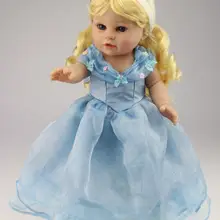 Новинка, 40 см, полностью смешанные силиконовые куклы, лучший подарок для девочки/ребенка, девочки, brinquedos, новорожденные дети, Золушка