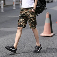 Cotton Camouflage Shorts Mens Military Style Casual Shorts Men Beach Shorts New Fashion Hip Hop Clothing Bermuda Masculina