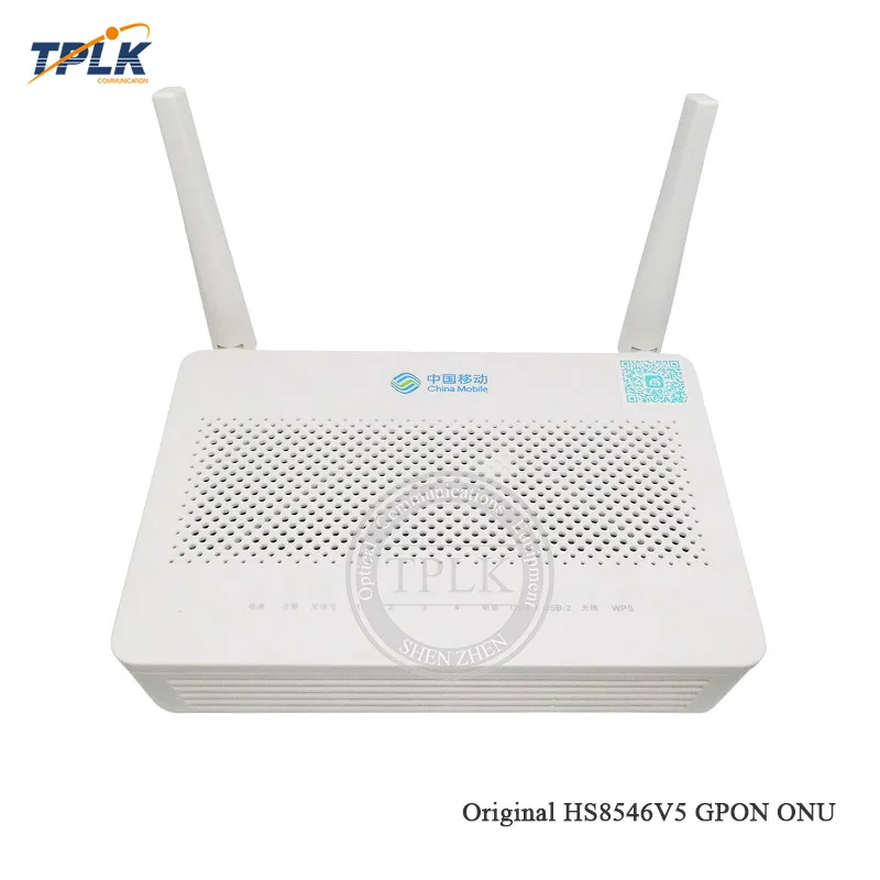 Хуа Вэй GPON ONU FTTH HS8546V5 ONT Router 4GE + 1TEL 2USB Wifi Мини Размер английская прошивка с