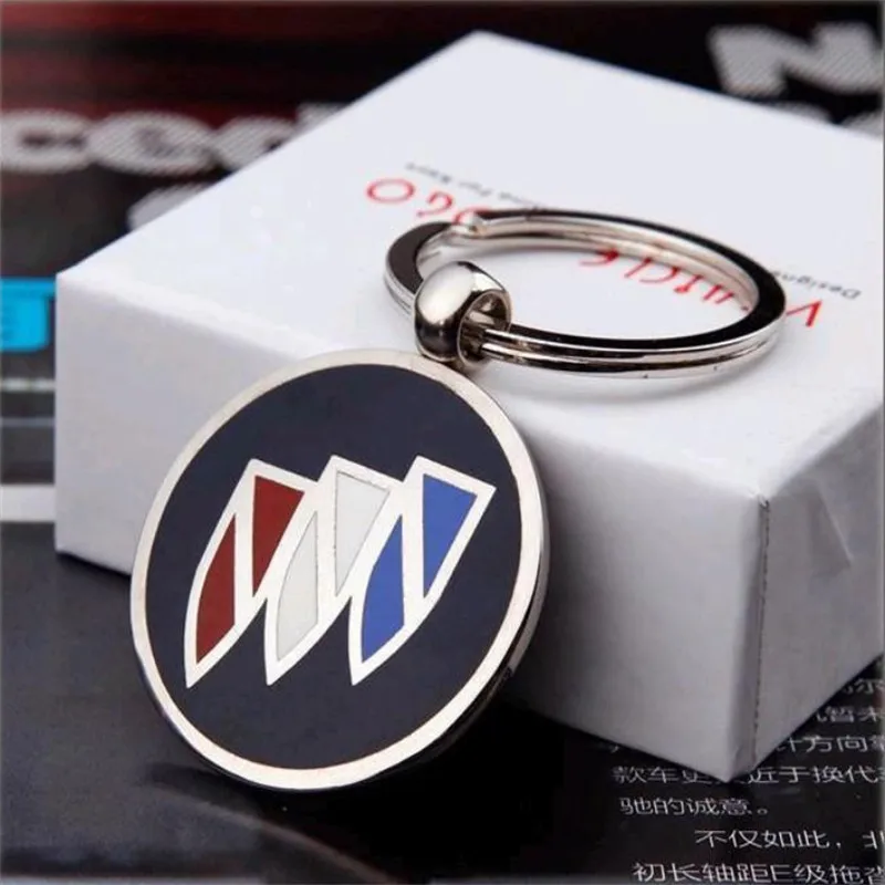 

Buick Mercedes Audi Volkswagen Metallic Creative Keychain Car Double-sided Brakeed Keychain Remote Control Hanging 4S