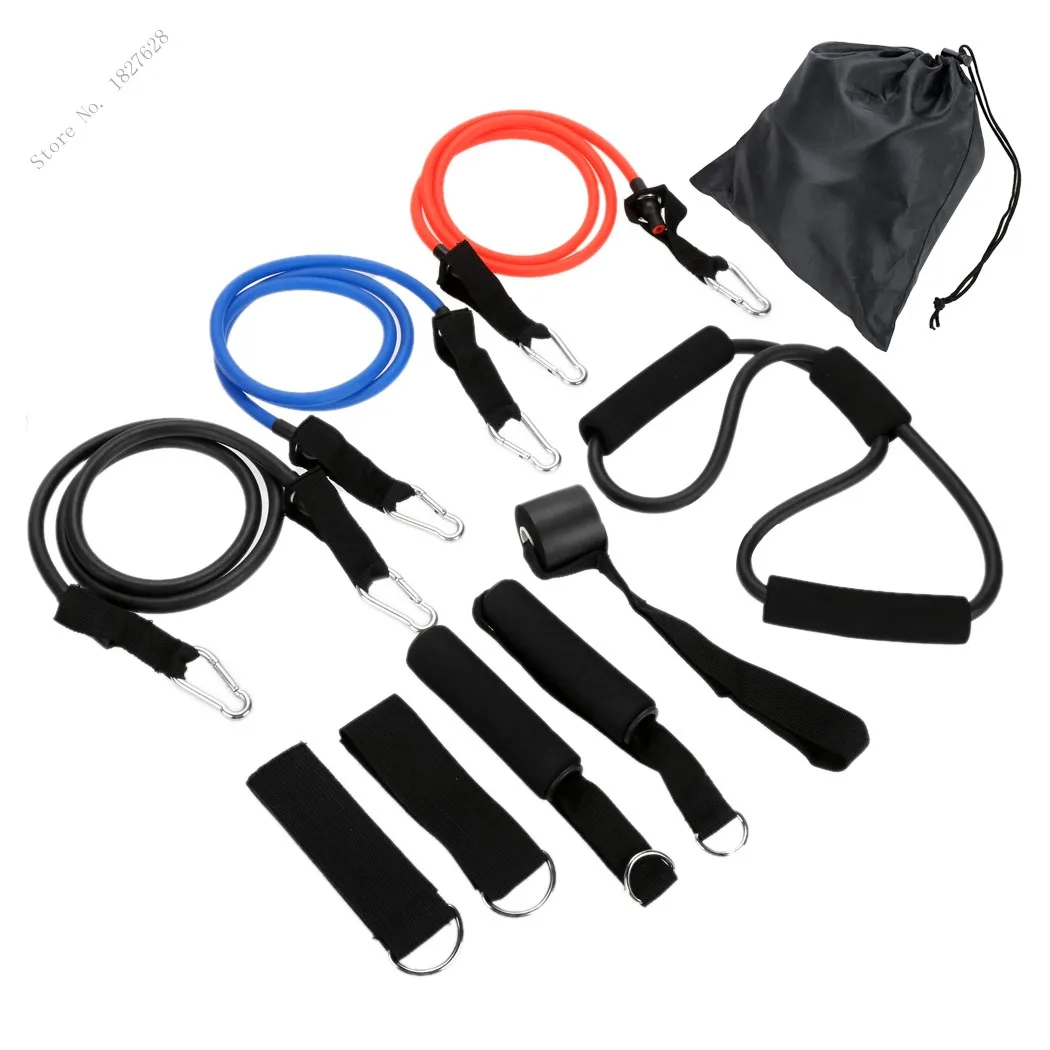 Rubber Leg Arm Exercise Tubes Elastic Training Pull Rope Fitness