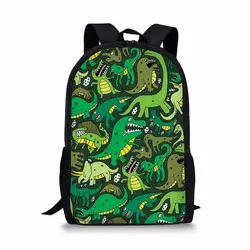 THIKIN милый Dinasour узор Детская сумка рюкзак Tyrannosaurus печати школьные ранцы для мальчиков оптовая продажа для женщин Повседневное Daypacks