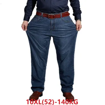 

6XL 7XL 8XL plus big size jeans pants men 9XL 10XL casual large long pants 44 46 48 50 52 Elasticity summer classic trousers